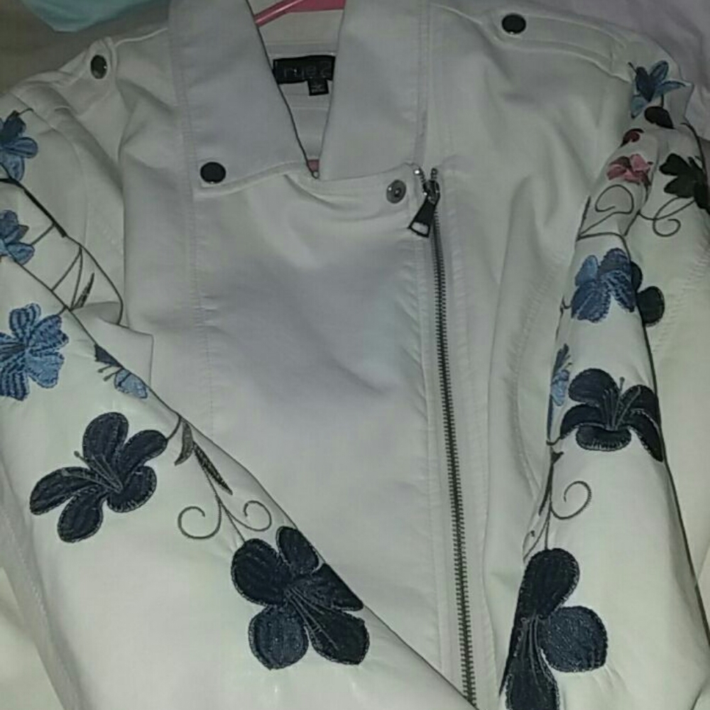 White leather jacket